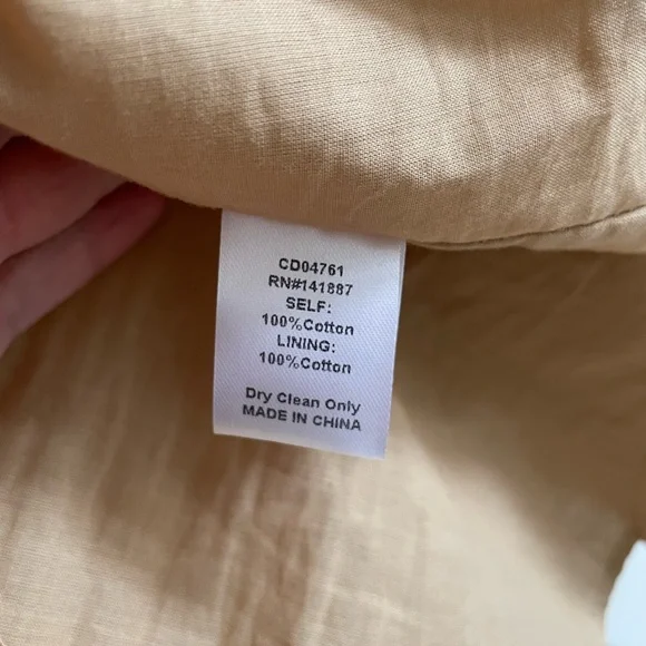 TCEC Beige Casual Beach Resort Wear Spring Transition Dress Size L - Picture 5 of 6